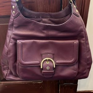 Genuine Leather Coach Handbag